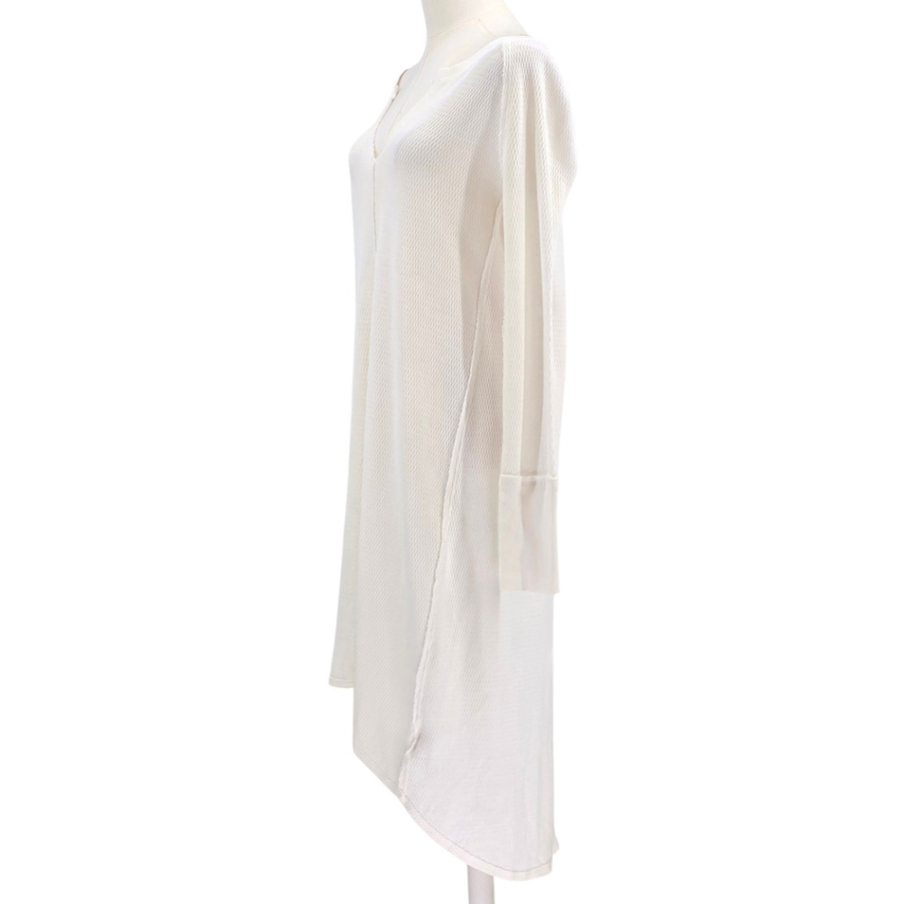 NWT Free People Super Sonic Thermal Tunic XS Ivory Boho Long Top - Picture 4 of 11
